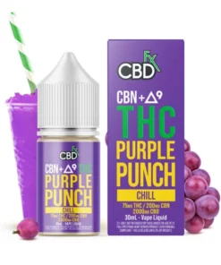 CBN + Delta-9 THC Vape Juice: Purple Punch